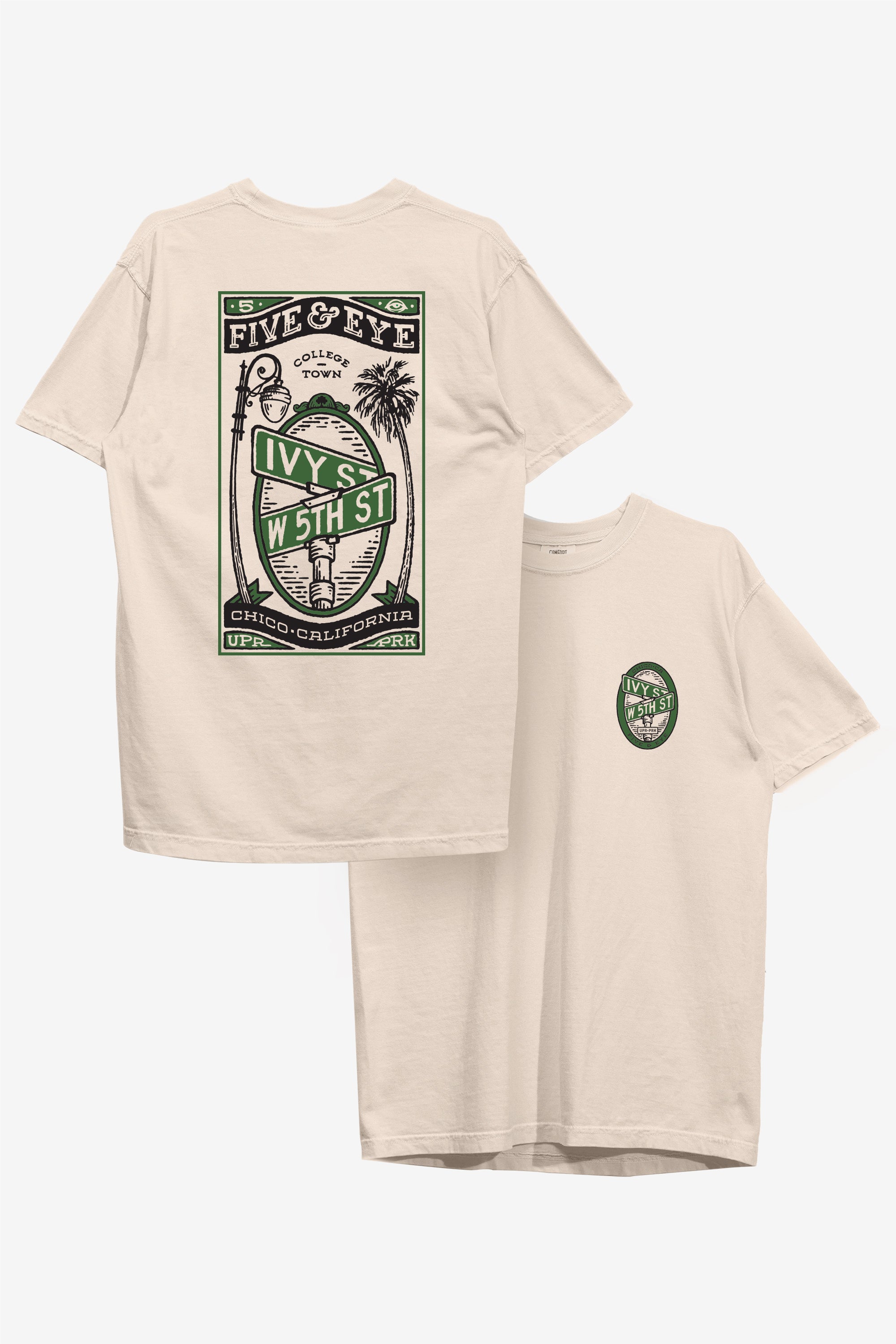 Upper Park 5th and Ivy Washed Tee XL / Ivory