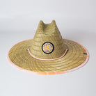 California Poppy Love Waves Pattern Straw Hat from Upper Park Clothing in Chico, Ca