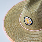 California Poppy Love Waves Pattern Straw Hat from Upper Park Clothing in Chico, Ca