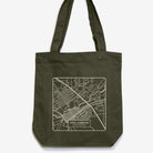 Chico Streets Map Carrie Tote Bag from Upper Park Clothing in Chico, Ca