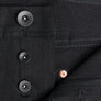 The Unbranded Brand Raw Denim Jeans - Skinny 11oz Solid Black Stretch Selvedge