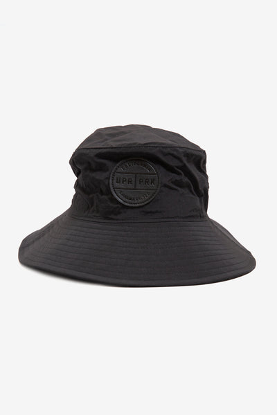 Leather Patch Bucket Hat - Black - Carolina Cornhole Co