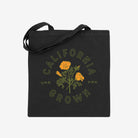 California Grown Bag Tote Bag - Upper Park Clothing - Chico, Ca - Black