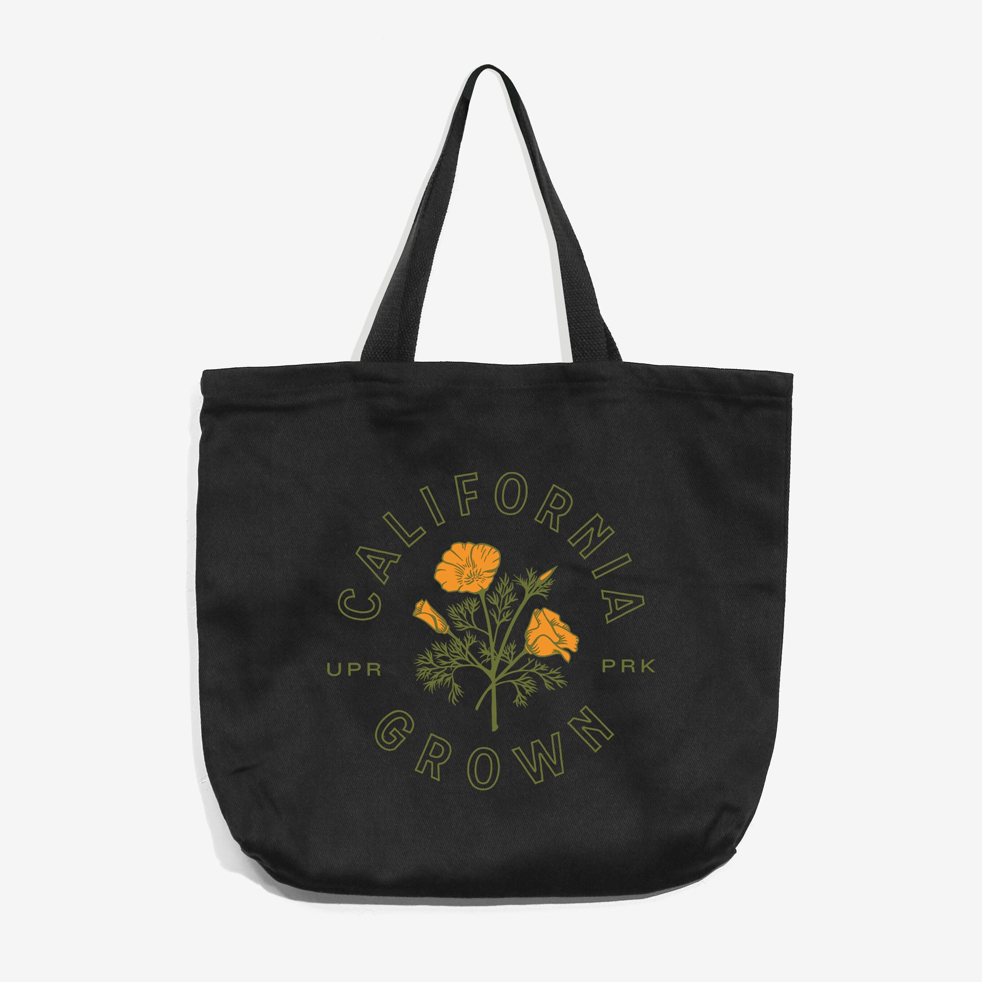 California Grown Tote Bag - Conventional - Black - Upper Park Clothing - Chico, CA