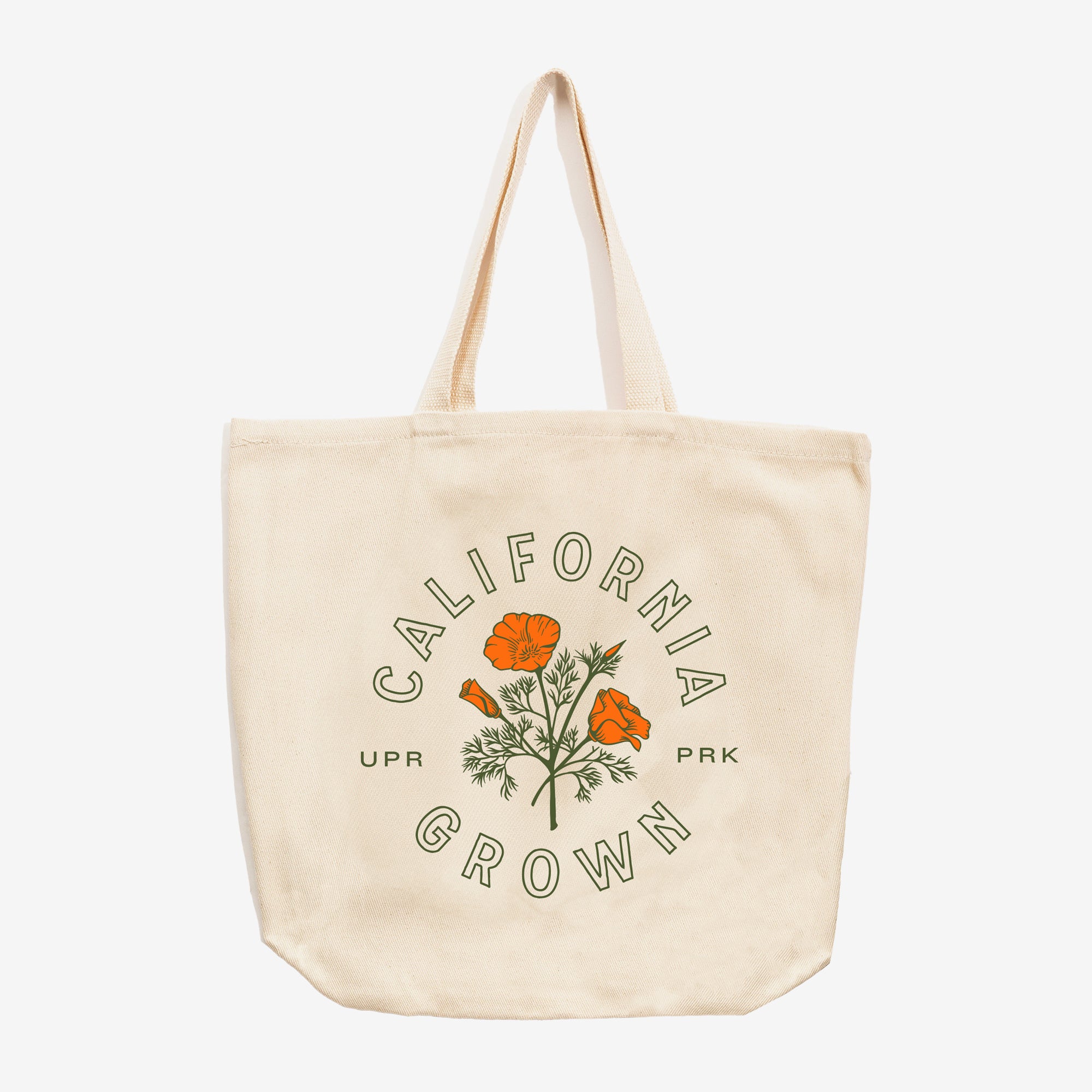 California Grown Tote Bag - Natural - Conventional - Upper Park Clothing - Chico, Ca