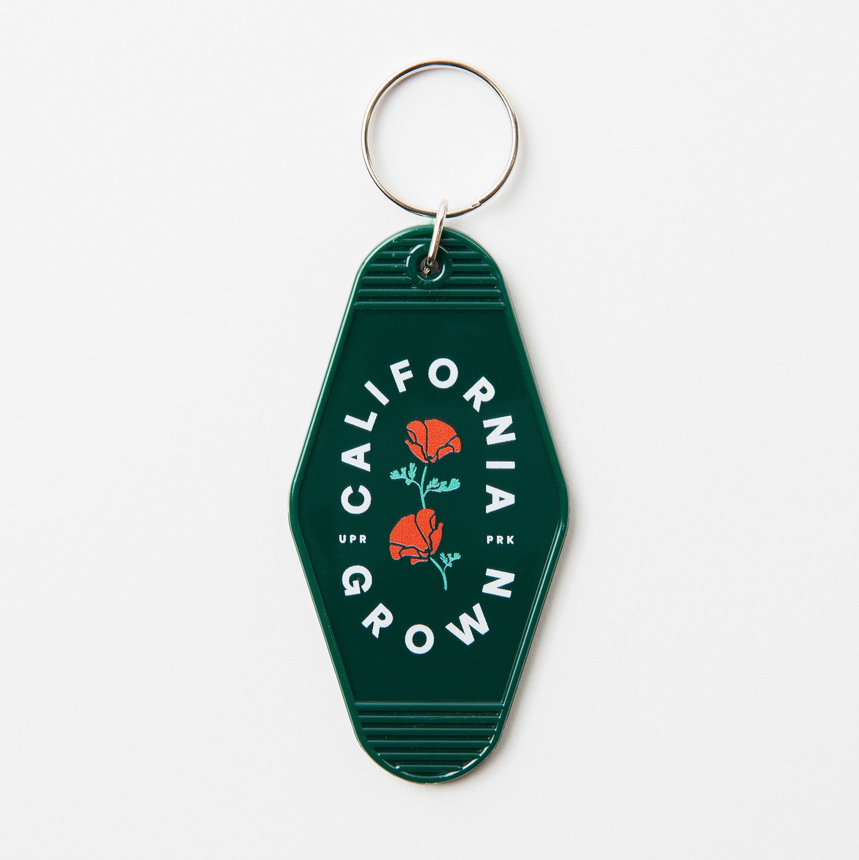California Grown Vintage Style Hotel Keychain - Upper Park Clothing - Chico, CA