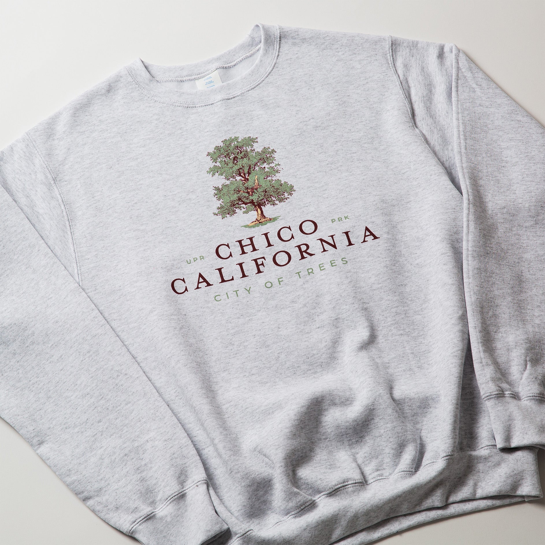 Chico California City of Trees Sweater - Crew Neck - Upper Park Clothing - Chico Collection