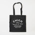 Chico California City of Trees Corduroy Tote Bag - Black - Upper Park Clothing