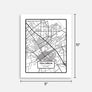 Chico Map Minimal Poster Print