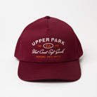 Diego Hat Maroon - Upper Park Clothing - West Coast Soft Goods - California Hat Maroon