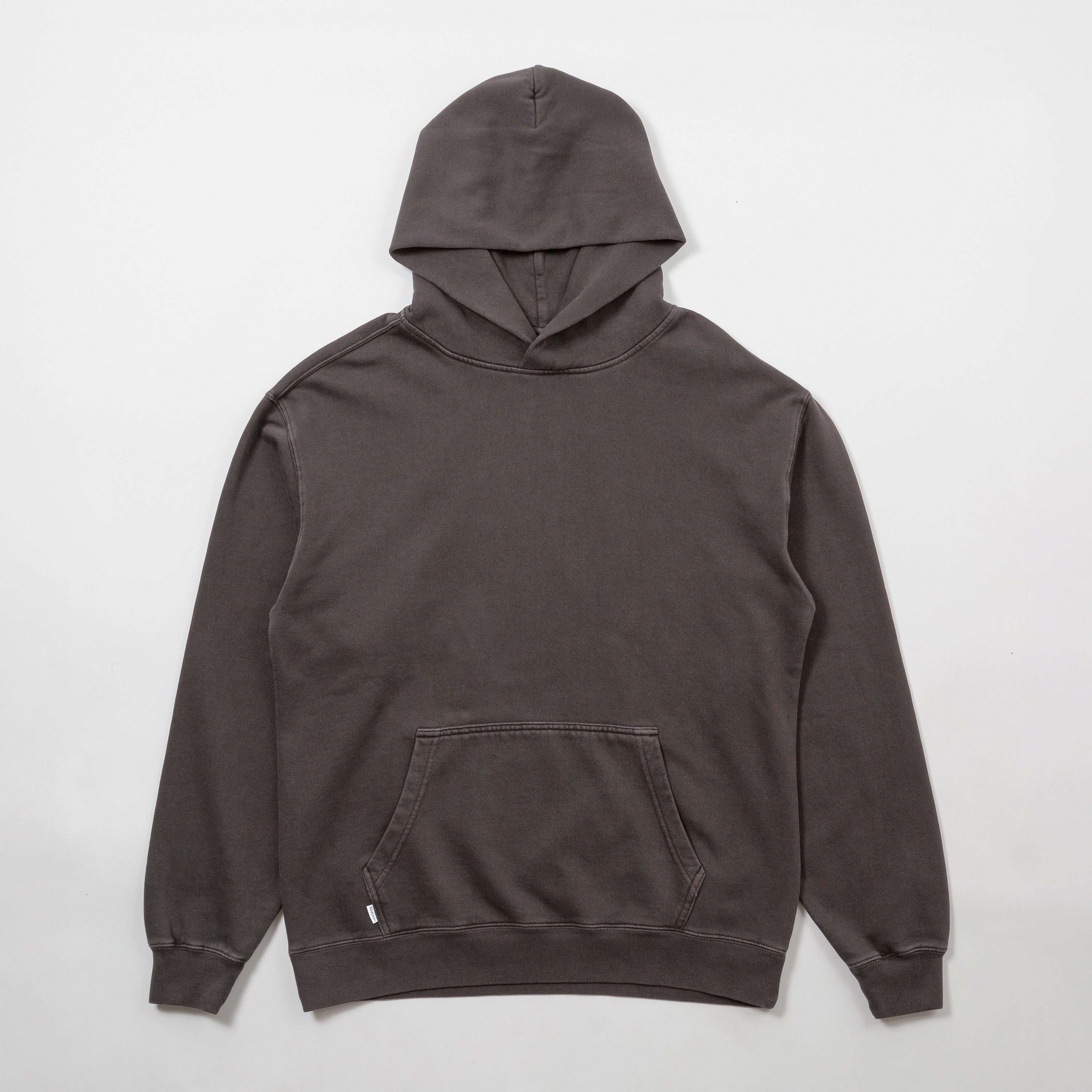 Blank Hoodie - Basics oversized hoodie sweatshirt - garment dyed faded grey