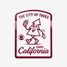 The City of Trees Chico California Sticker - Upper Park Clothing