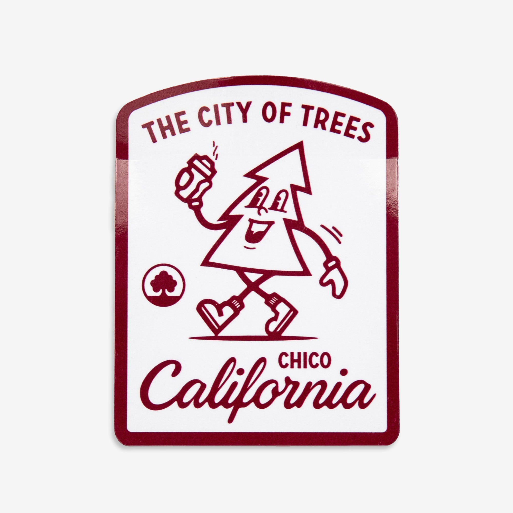 The City of Trees Chico California Sticker - Upper Park Clothing