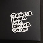 Helvetica Streets Magnet from Upper Park Clothing in Chico, Ca