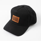 Leather Horizon Patch Frame Cap - Upper Park Clothing - Hat Collection