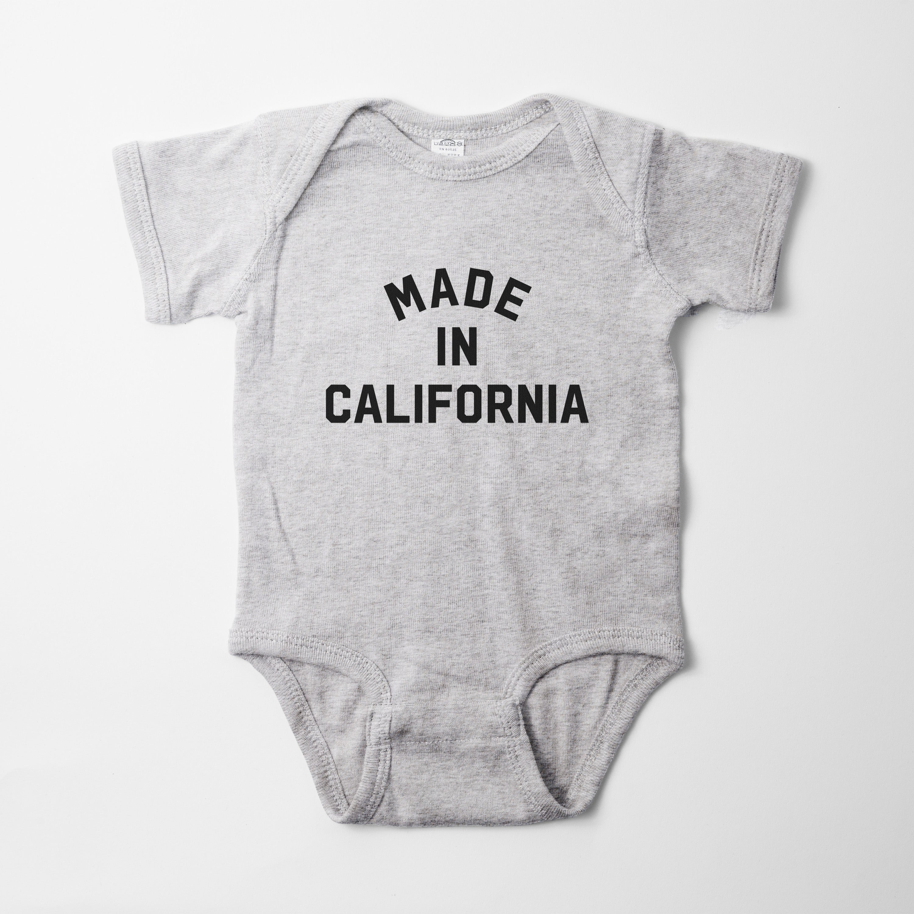 Made In California Baby Onesie Body Suit - California Collection - Upper Park Clothing