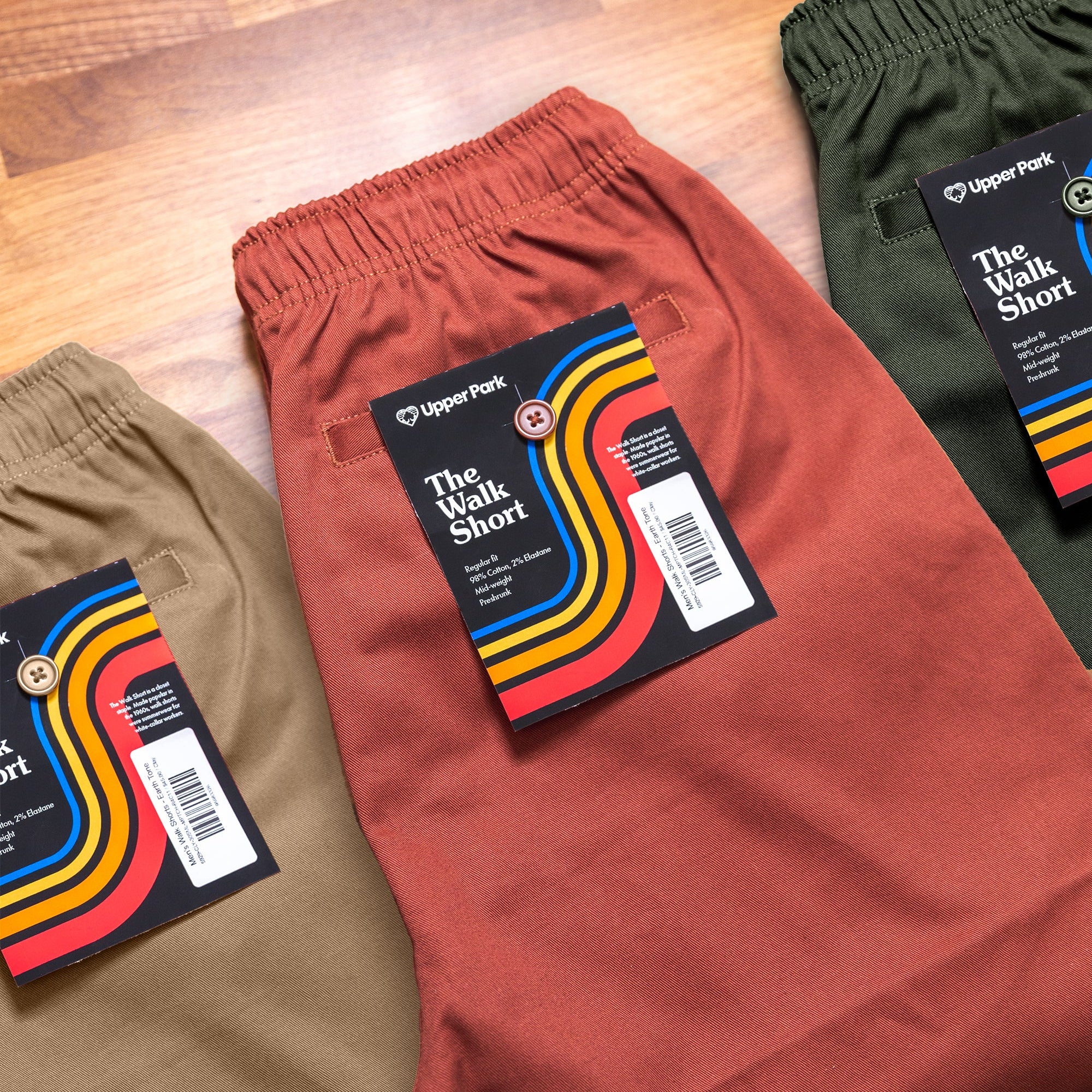 Mens Walk Shorts-Upper Park Clothing-Mens Shorts-Chico,California