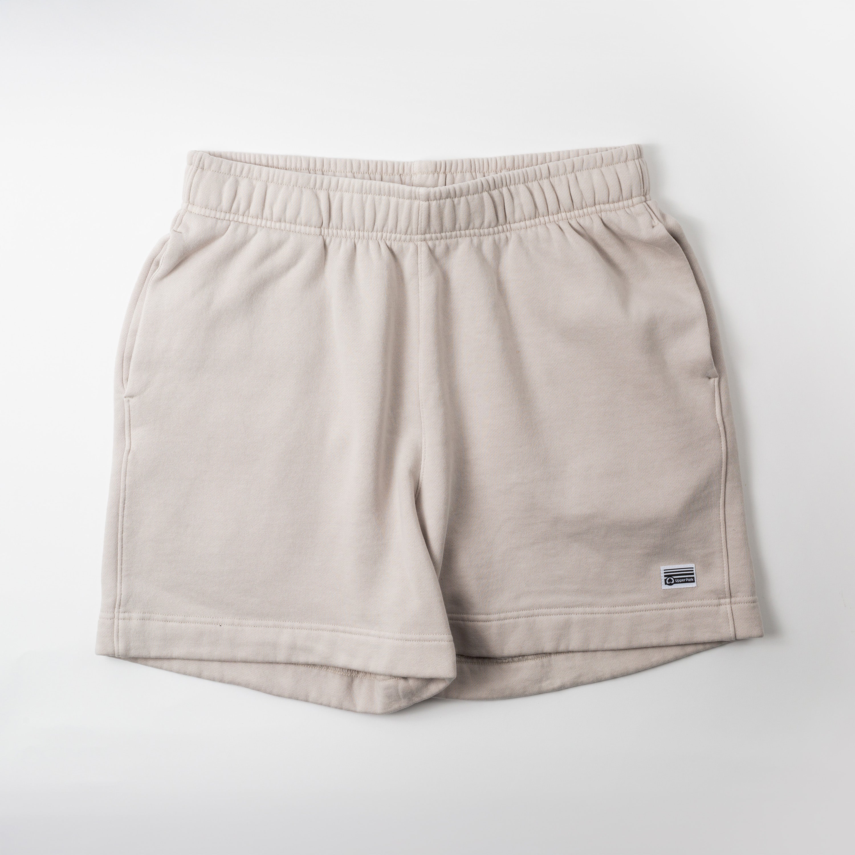 Relaxed Fit Track Short Sweatshirts - Garment Dyed Washed Cotton - Upper Park Basics Collection