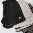 Relaxed Fit Track Short Sweatshirts - Garment Dyed Washed Cotton - Upper Park Basics Collection