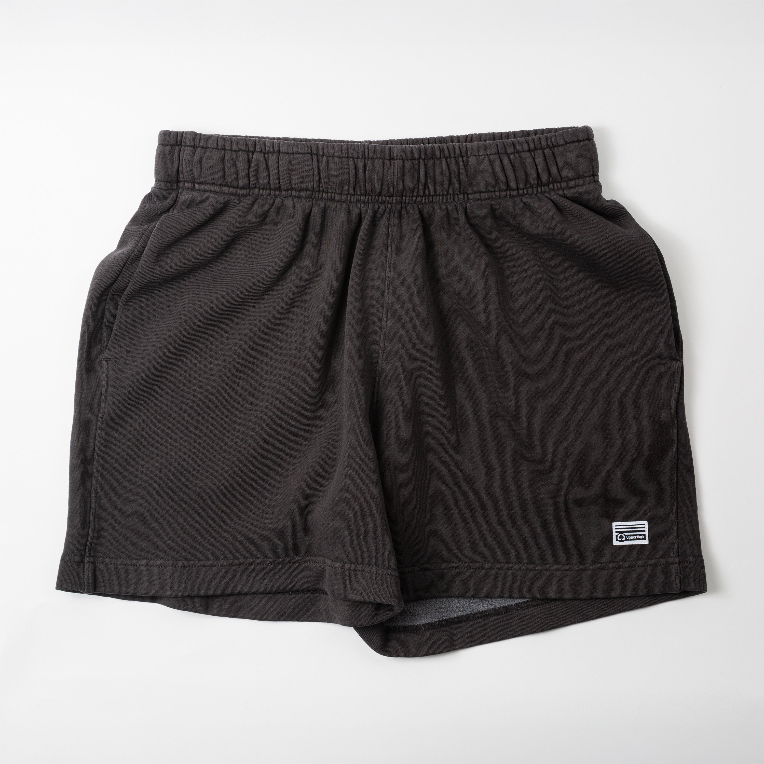 Relaxed Fit Track Short Sweatshirts - Garment Dyed Washed Cotton - Upper Park Basics Collection