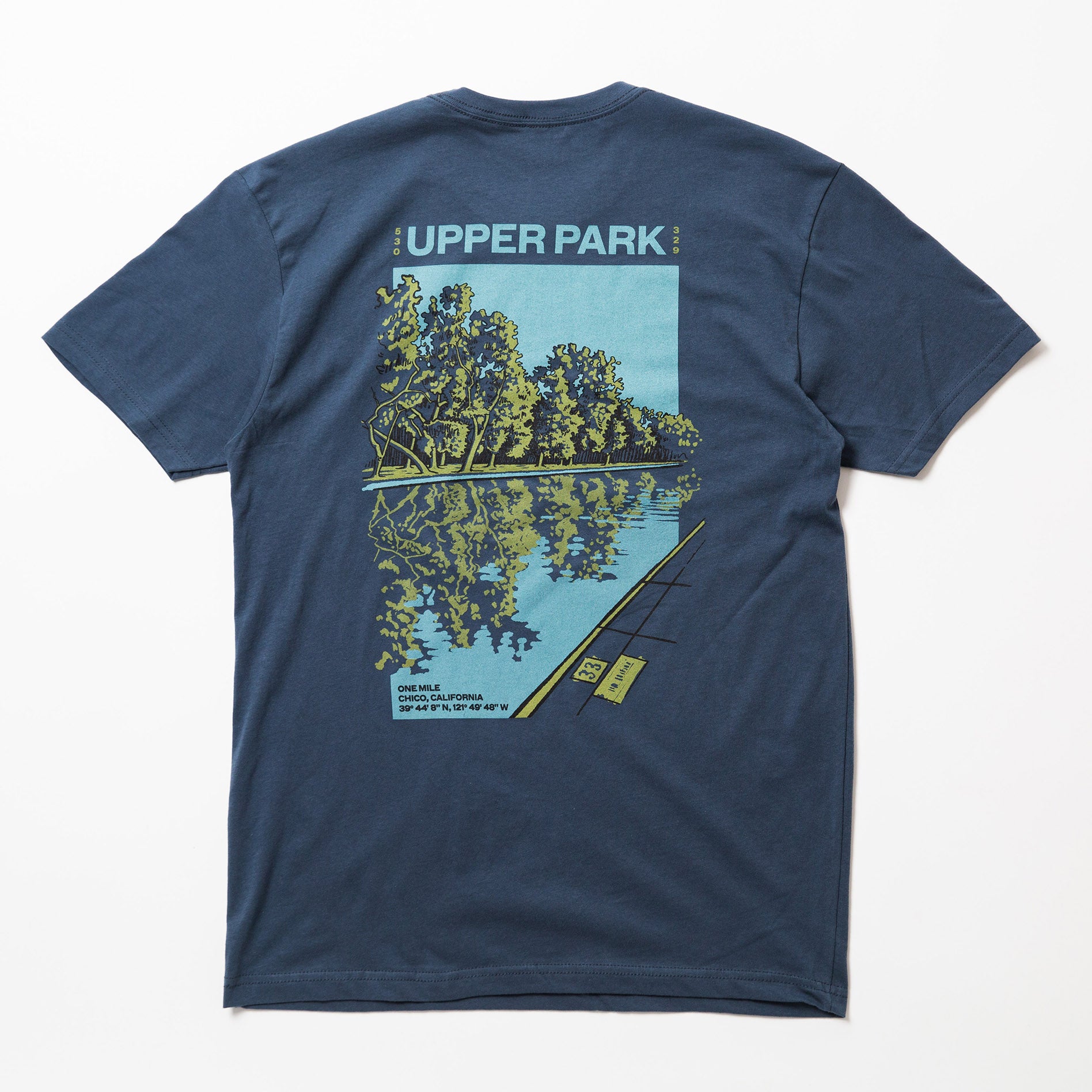 One mile Sycamore Pool Bidwell Park Shirt - Upper Park Clothing - Chico, CA