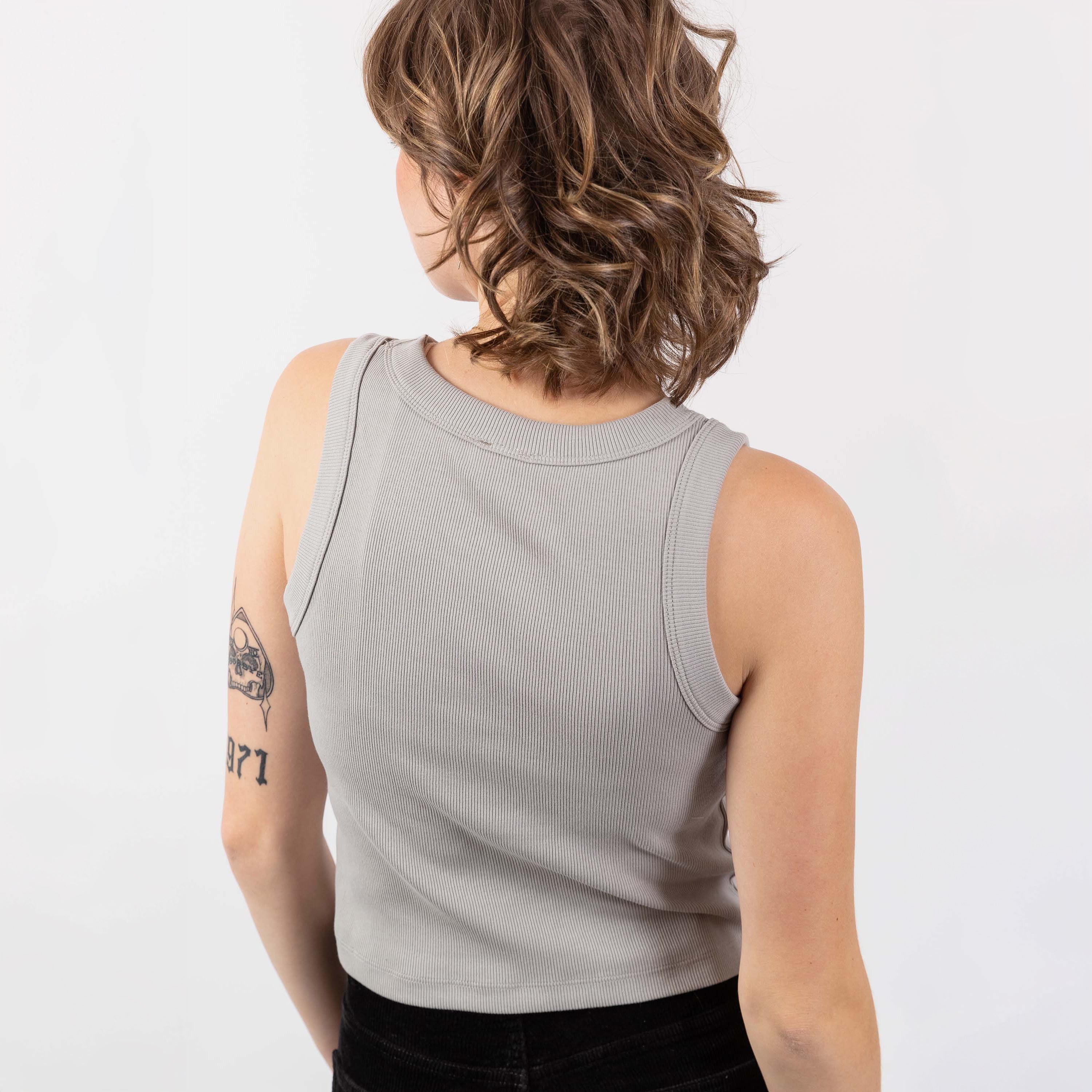 Organic Ribbed Tank-Upper Park Clothing-Basic Women's Tank-Chico, California