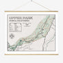 Upper Bidwell Park Map Poster Print