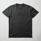 Upper Park Simple Stone Wash Tee - Basic men's shirt - mineral wash Black t-shirt on a light gray background