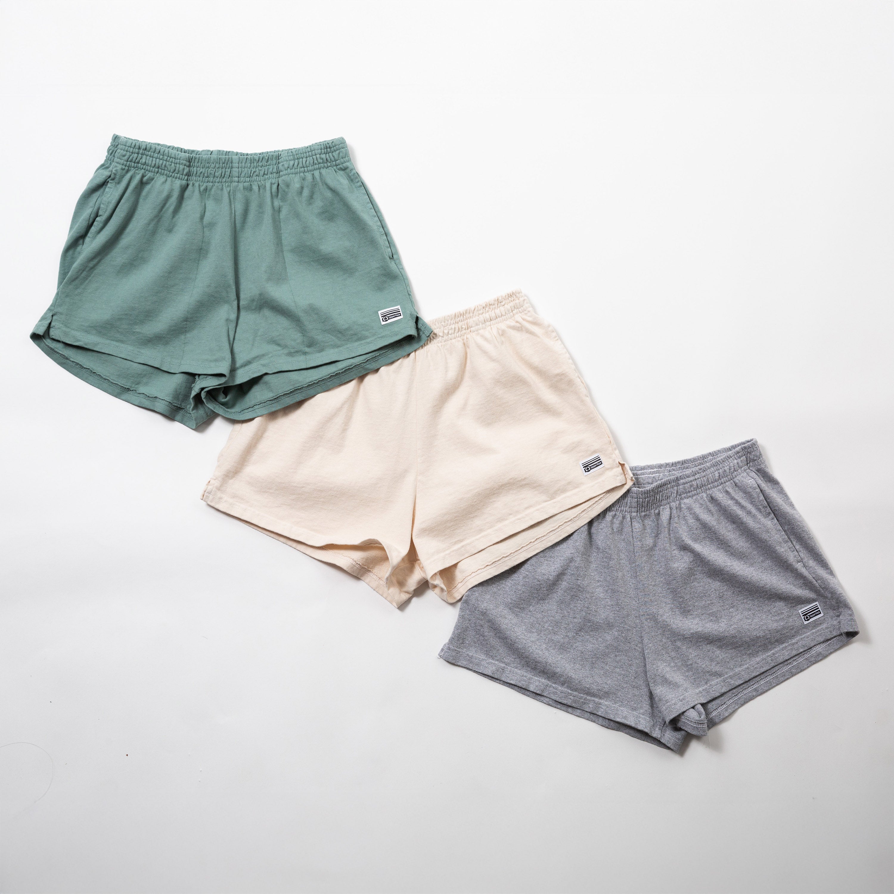 Women's Garment Dyed Heavy Jersey Shorts - 100% Cotton - Cotton Gym Shorts
