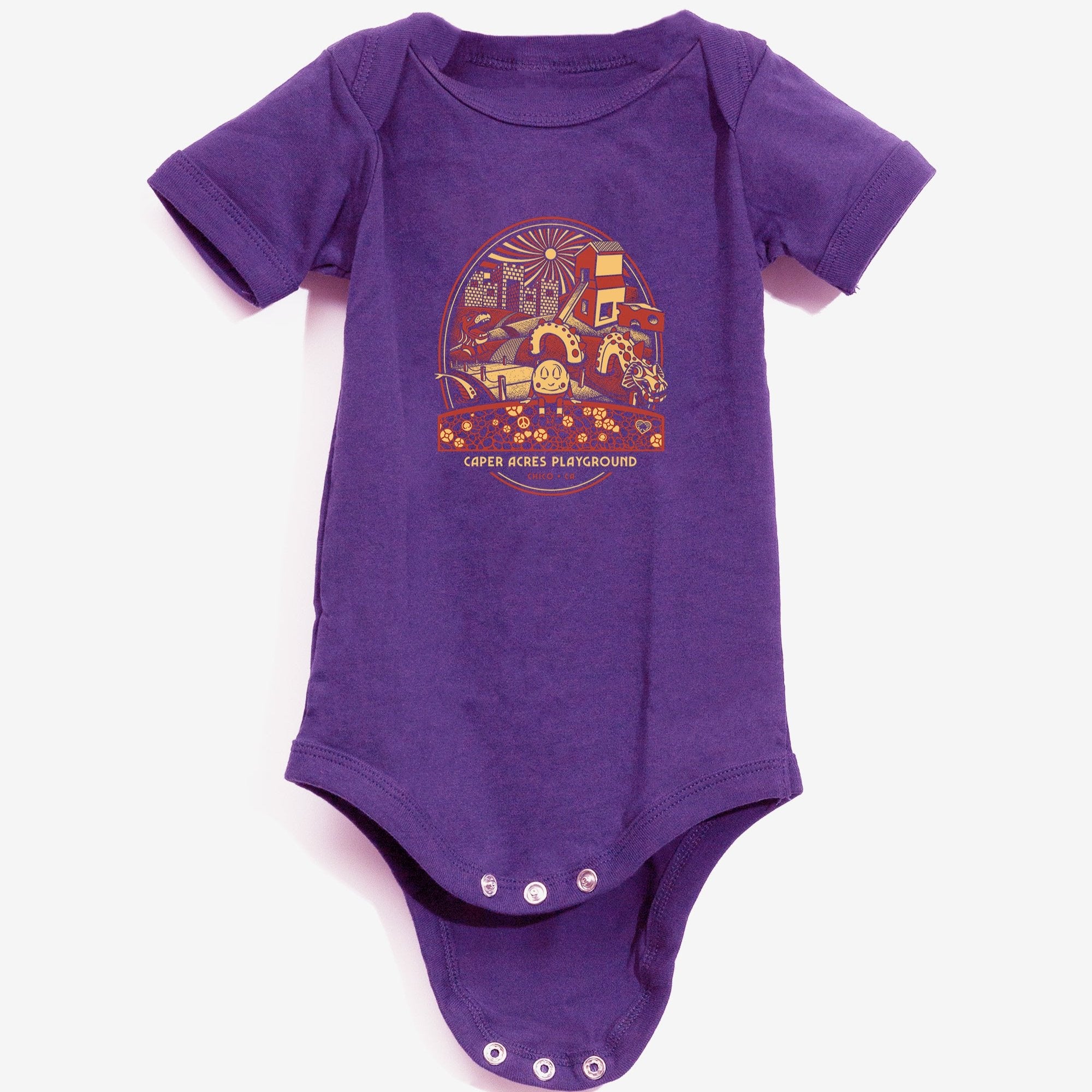 Caper Acres Baby Onesie from Upper Park Clothing in Chico, Ca
