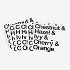 Stack of Helvetica Streets Stickers from Upper Park Clothing in Chico, Ca