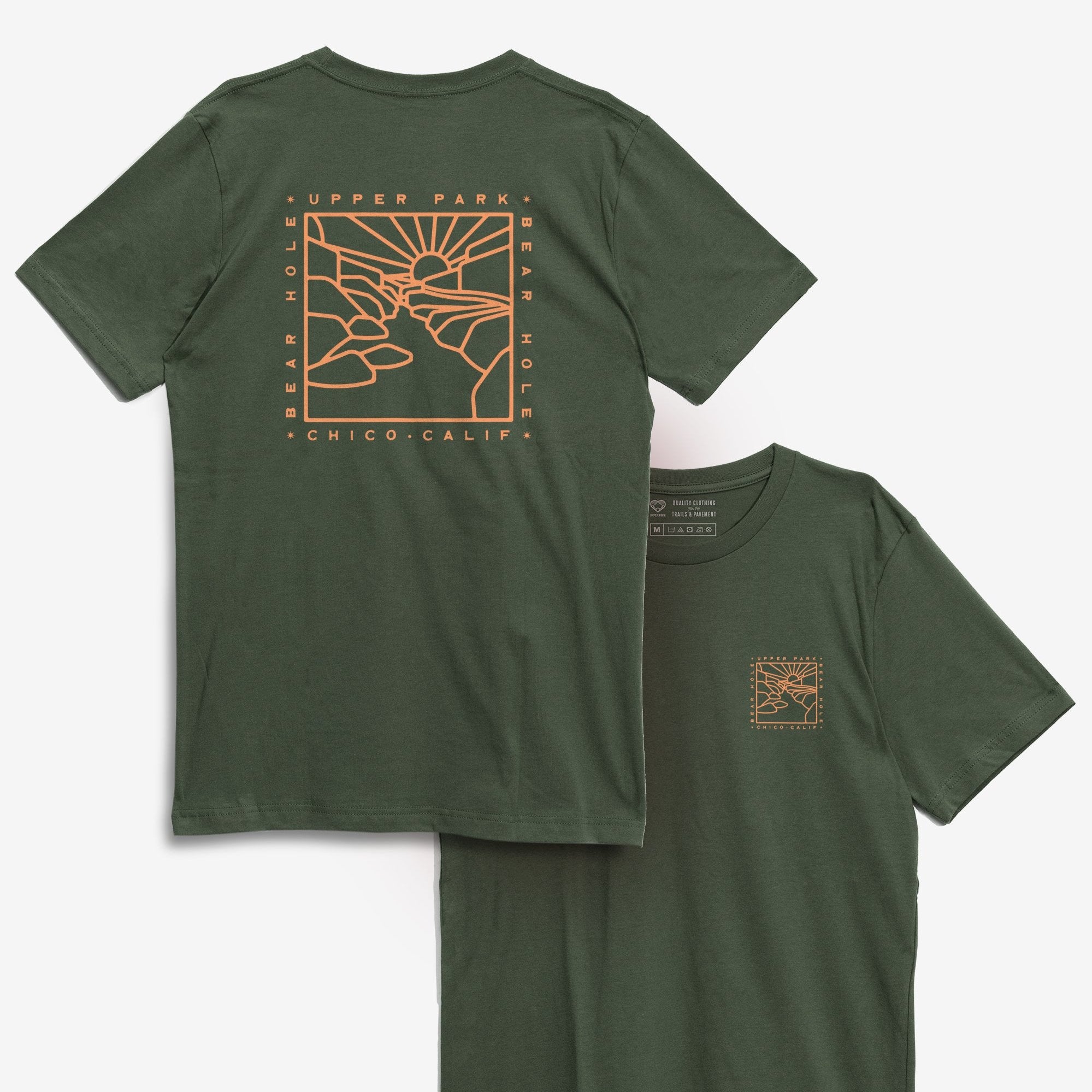 Bear Hole Monoline Shirt - Upper Park Clothing - Bidwell Park - Chico, CA