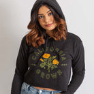 California Grown Crop Hoodie Sweatshirt - Upper Park Clothing - Chico, CA - Poppy Flower California Collection