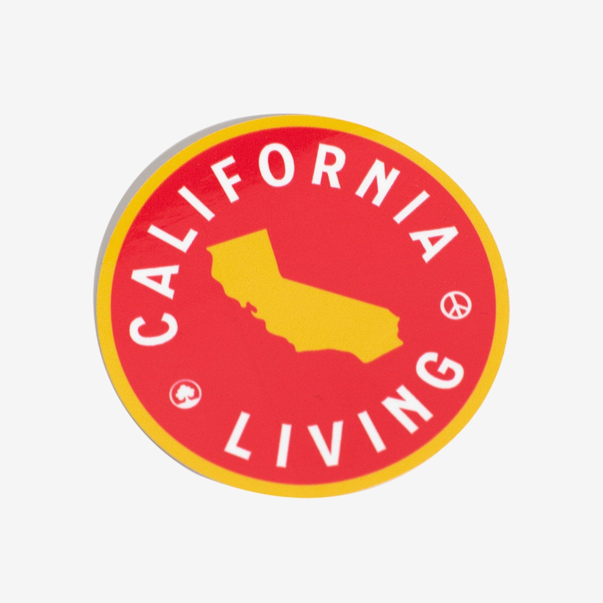 California Living Sticker from Upper Park Clothing in Chico, Ca