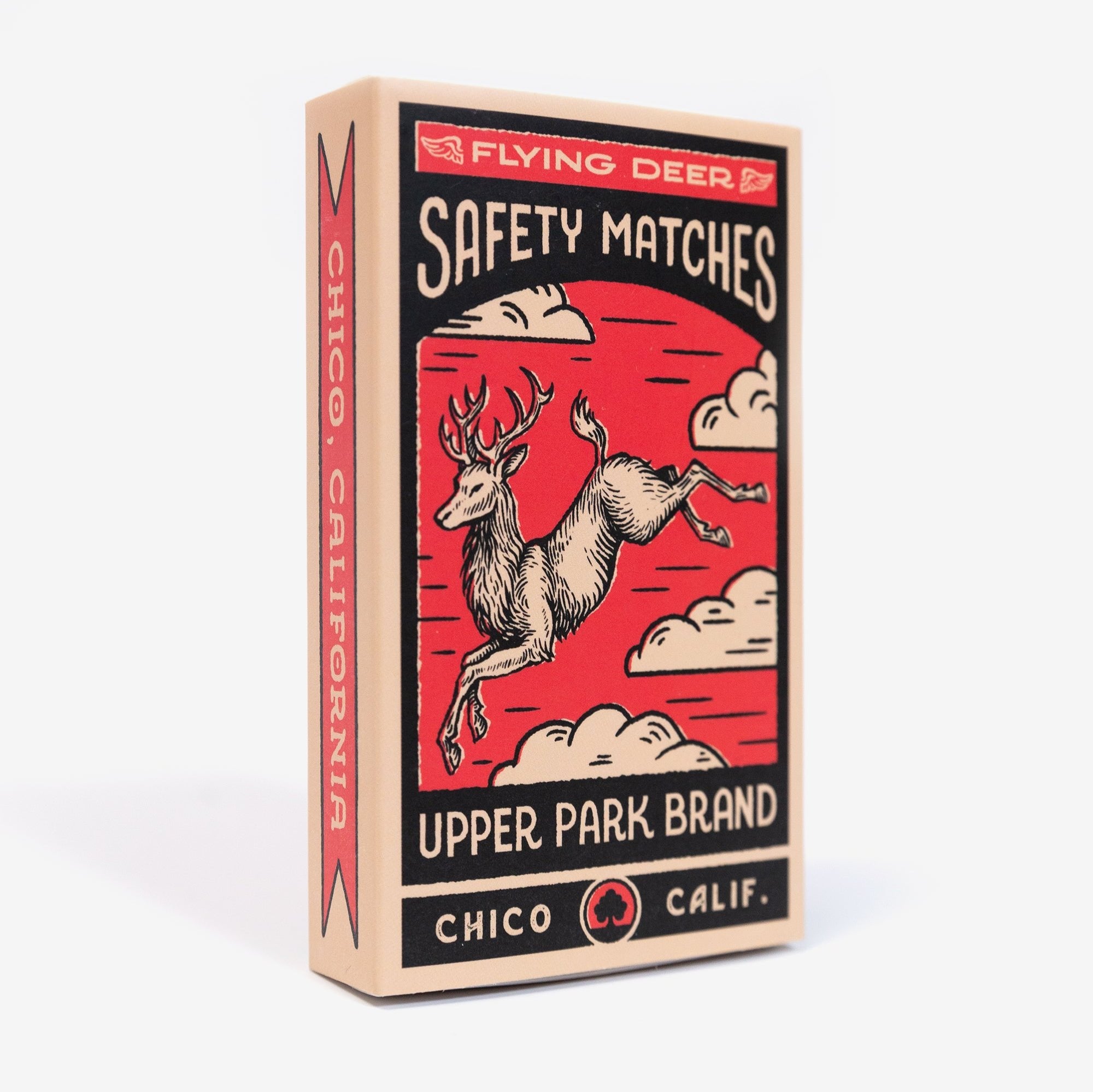 Flying Deer Upper Park Brand Safety Matches - Chico, California - Upper Park Clothing