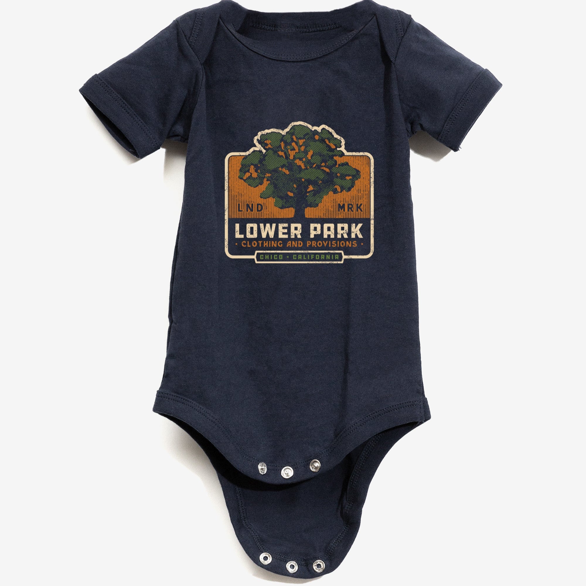 Little Oak Baby Onesie-Upper Park Clothing-Bidwell Park-Chico,California