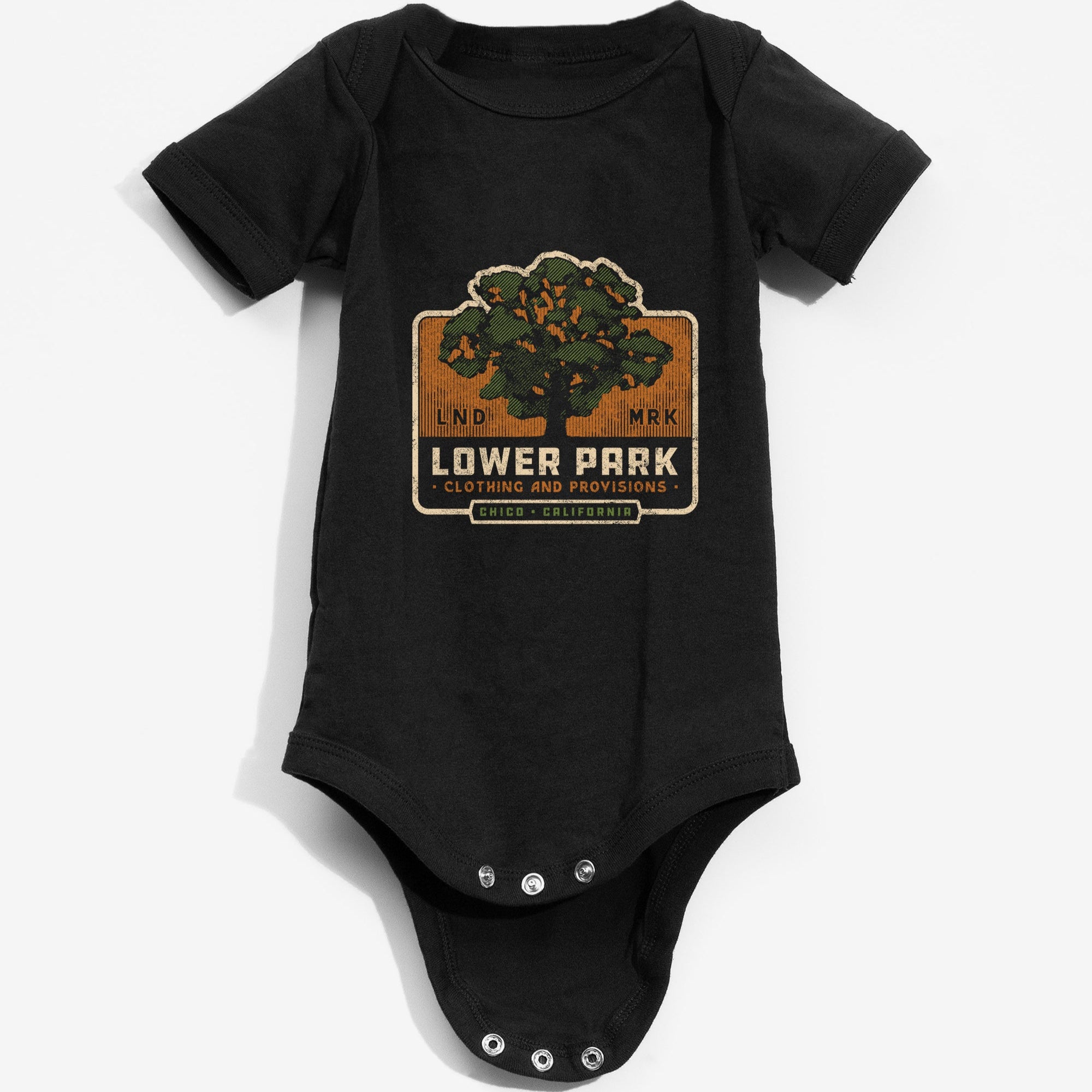 Little Oak Baby Onesie-Upper Park Clothing-Bidwell Park-Chico,California