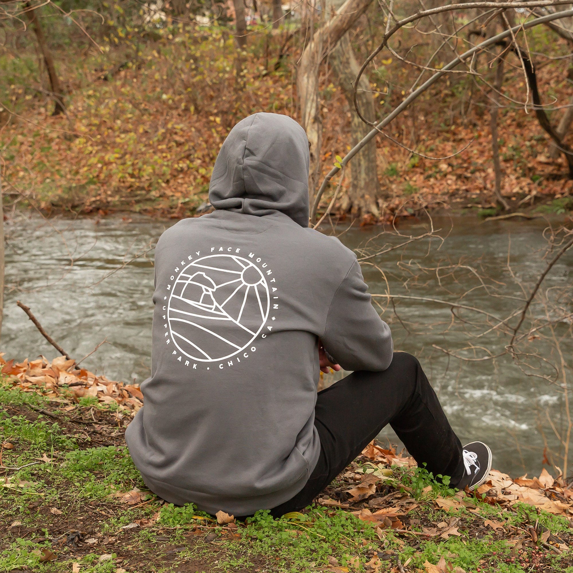 Monkey Face Mountain Sweatshirt - Upper Park Clothing - Chico, California - Monkey Face Rock