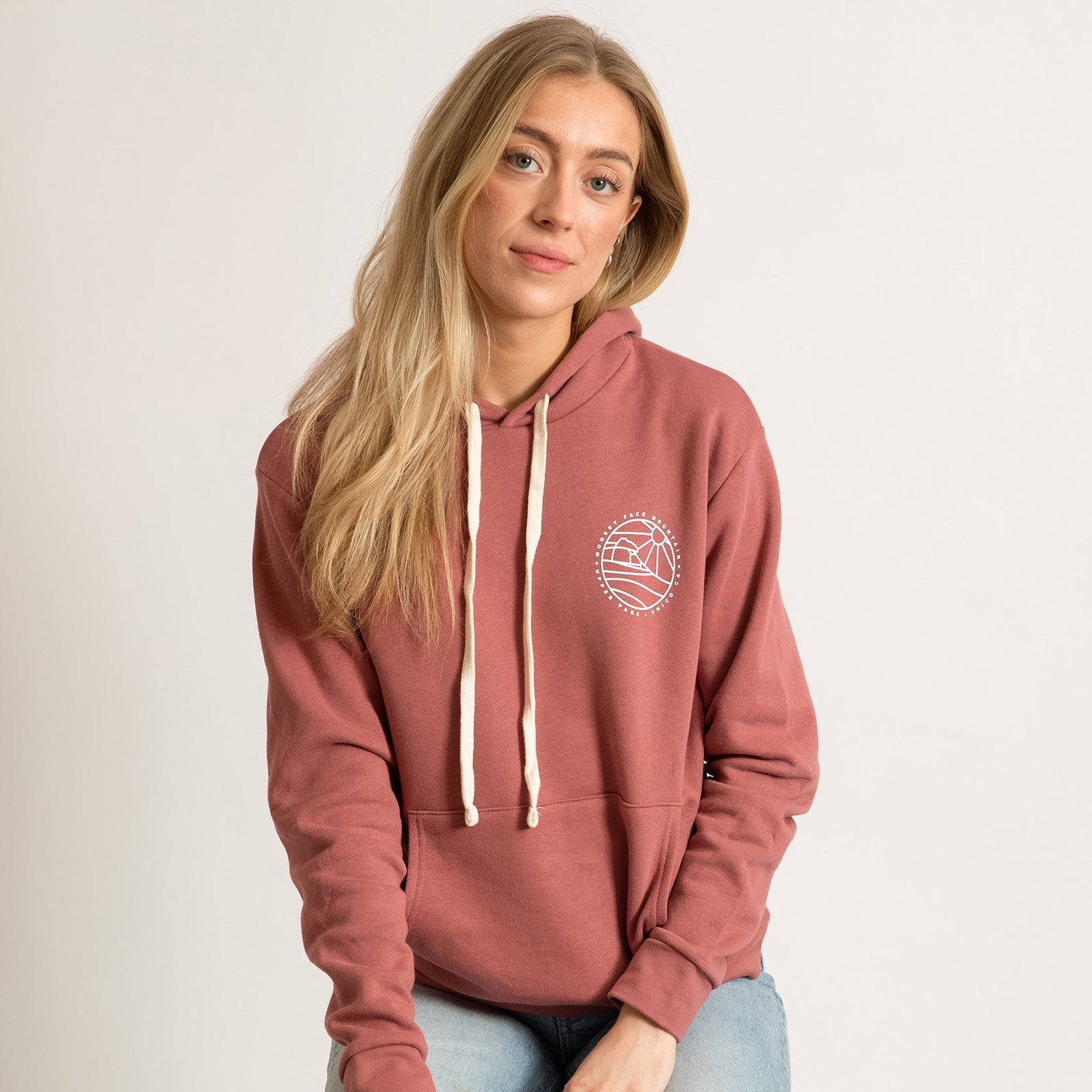 Monkey Face Mountain Sweatshirt - Upper Park Clothing - Chico, California - Monkey Face Rock