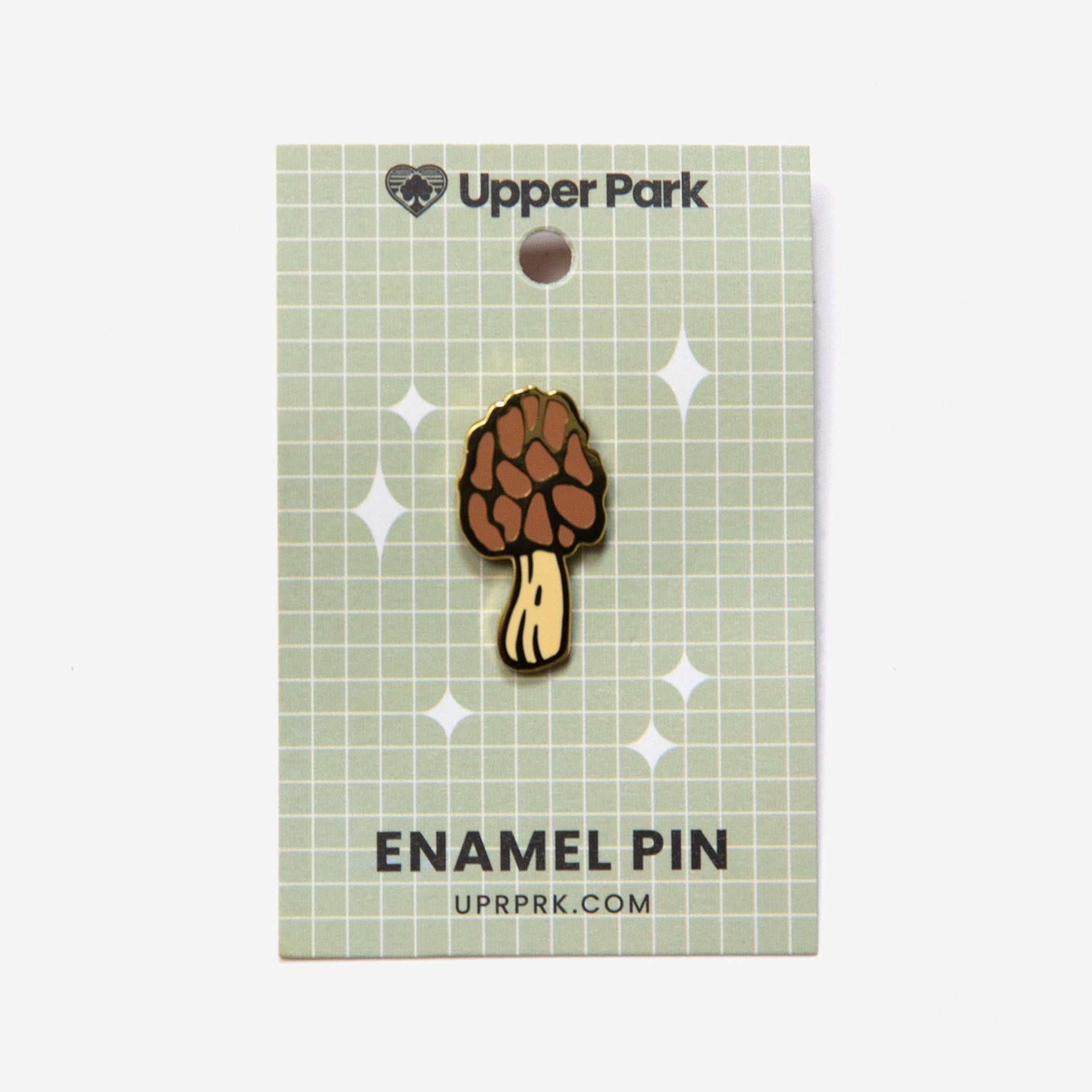 Morel Mushroom Enamel Pin Lapel