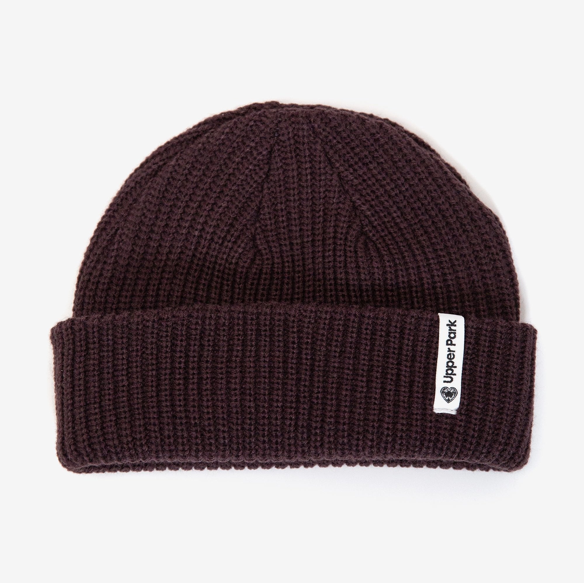Upper Park Skinny Label Beanie - Cable Beanie - Fisherman Style
