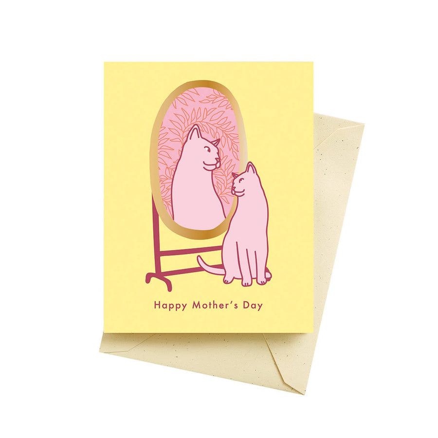 Seltzer Goods - Kitty Mirror Mother's Day Cards