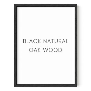 Haus and Hues - Black Oak Wood Frame: 18x24