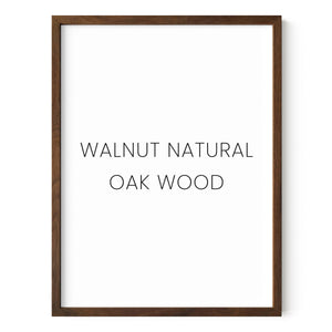 Walnut Natural Oak Wood Frame: 11x14