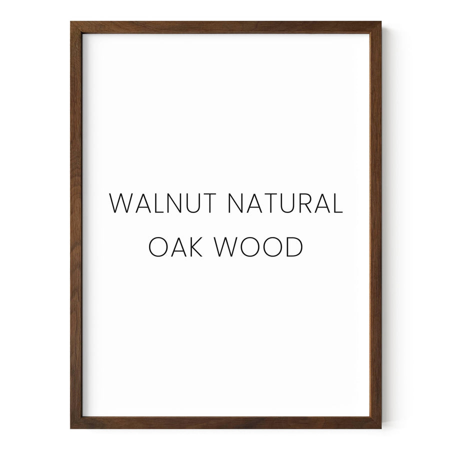 Walnut Natural Oak Wood Frame: 11x14