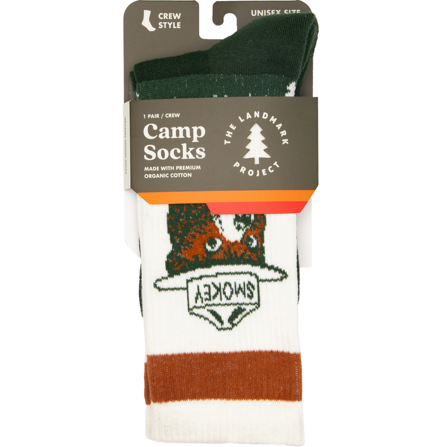 The Landmark Project - Prevent Wildfires Sock: S/M / Spruce