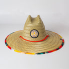California Poppy Love Stained Glass Pattern Straw Hat from Upper Park Clothing in Chico, Ca