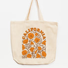 California Poppy Love Tote Bag - Conventional size - Upper Park Clothing - Chico, Ca