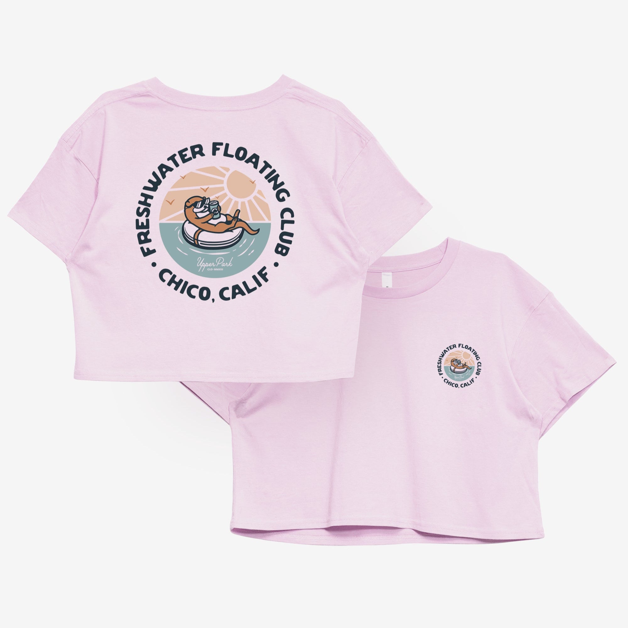 Freshwater Floating Club Crop Tee from Upper Park Clothing in Chico, Ca