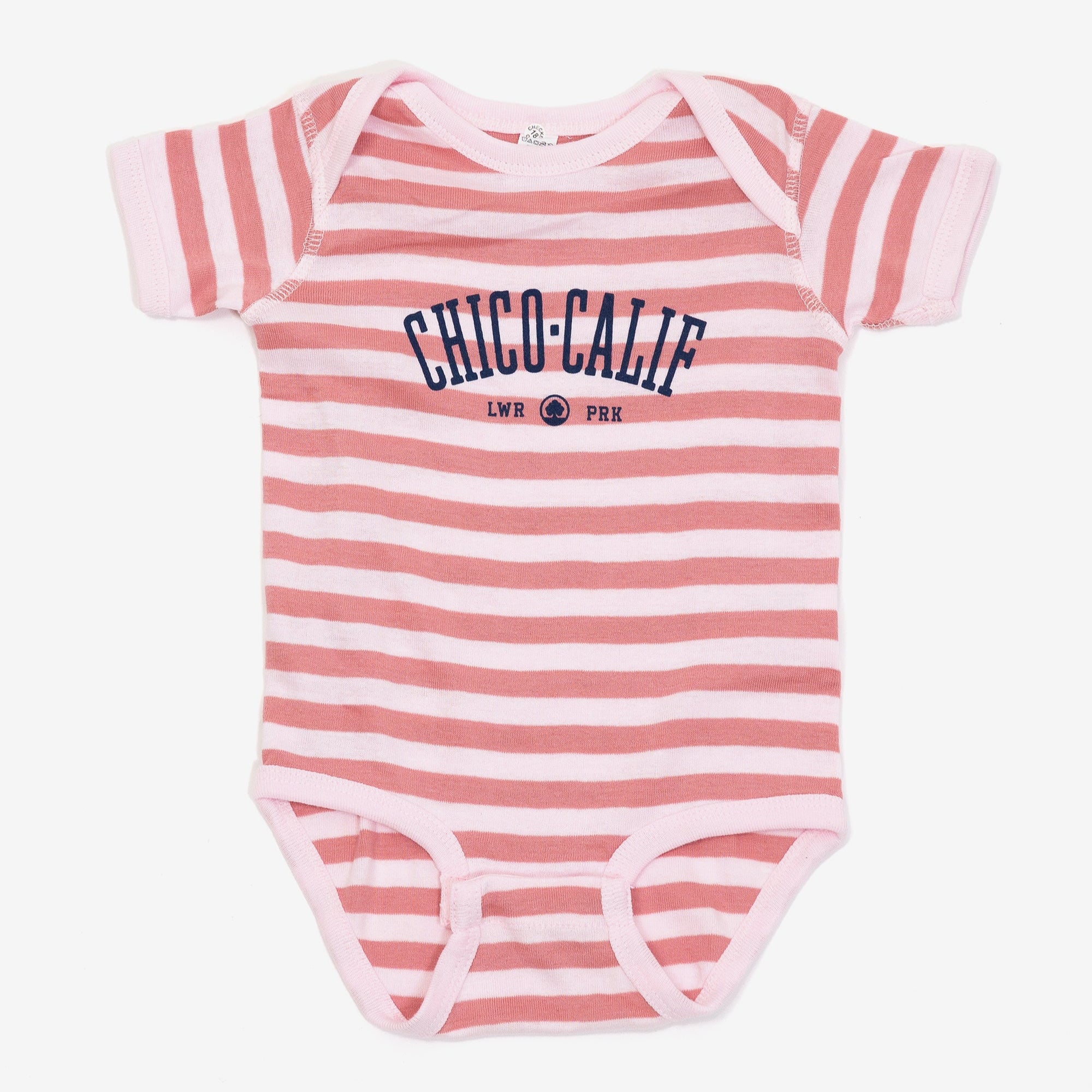 Little Chico Collegiate Baby Onesie from Upper Park Clothing in Chico, Ca